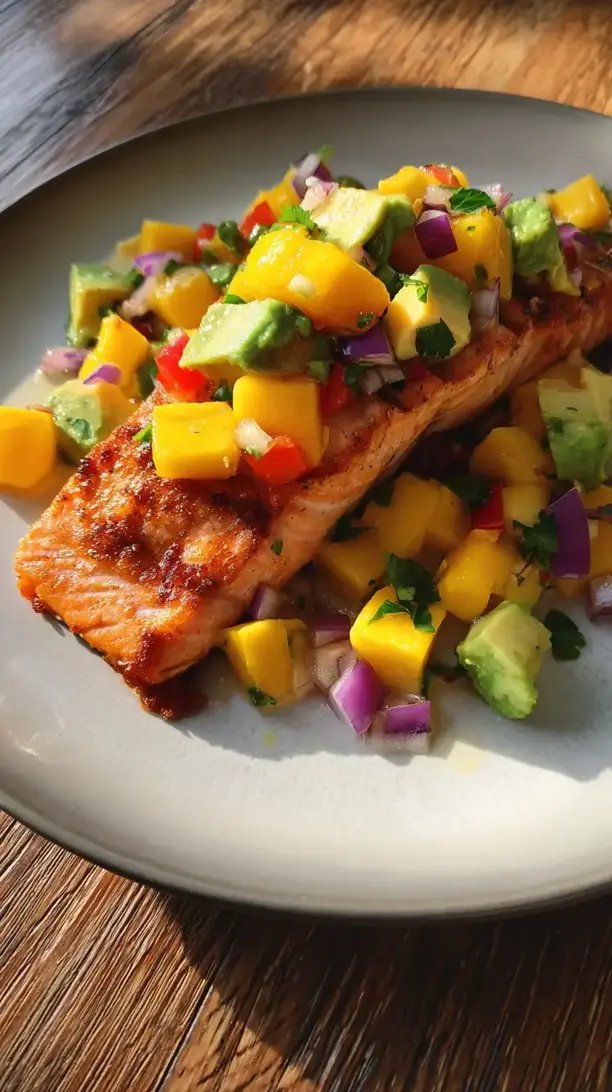 Mango Salsa Salmon