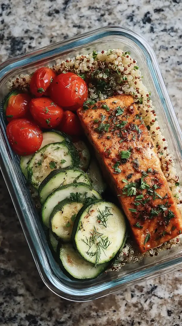 Meal Prep Mediterranean Salmon
