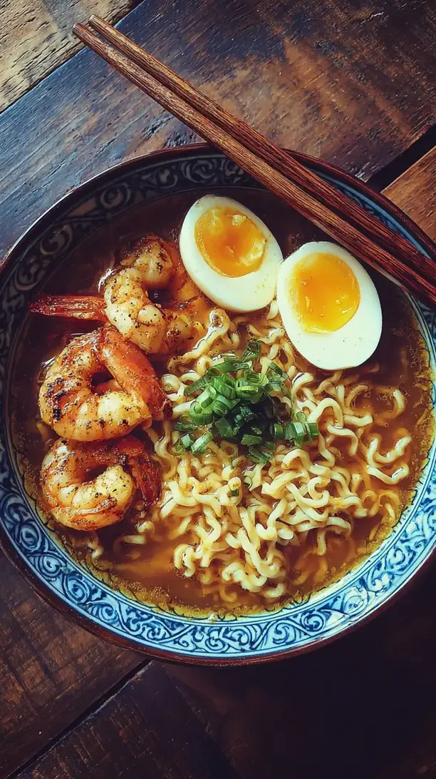 Miso Ramen With Shrimp
