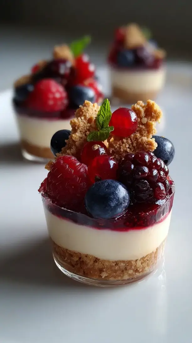 No Bake Berry Cheesecake Cups