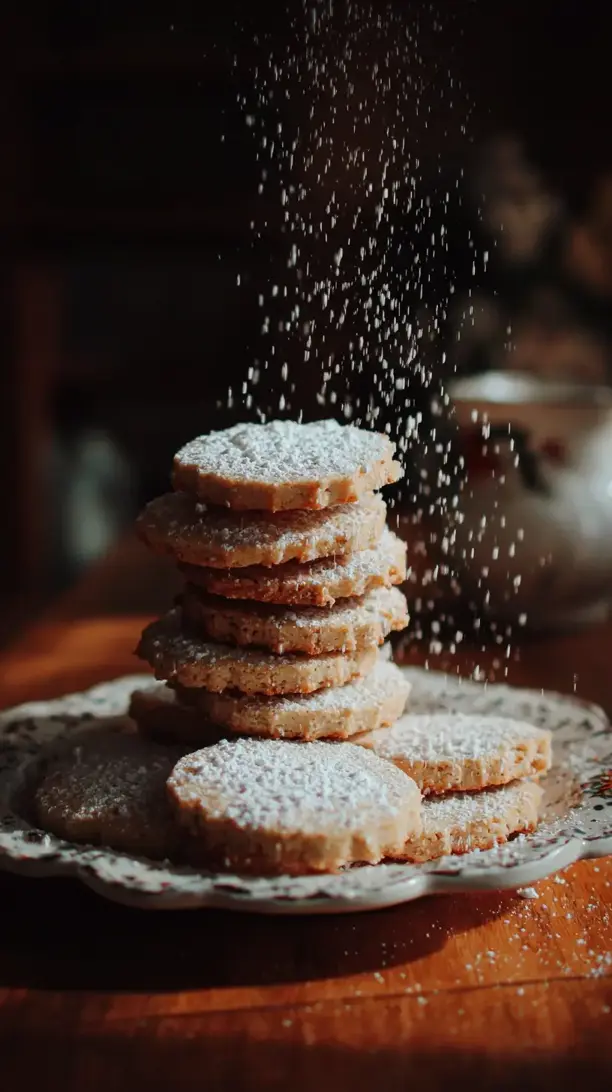 Oat Flour Shortbread Cookies