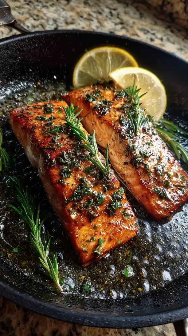 Pan Seared Salmon With Herbs