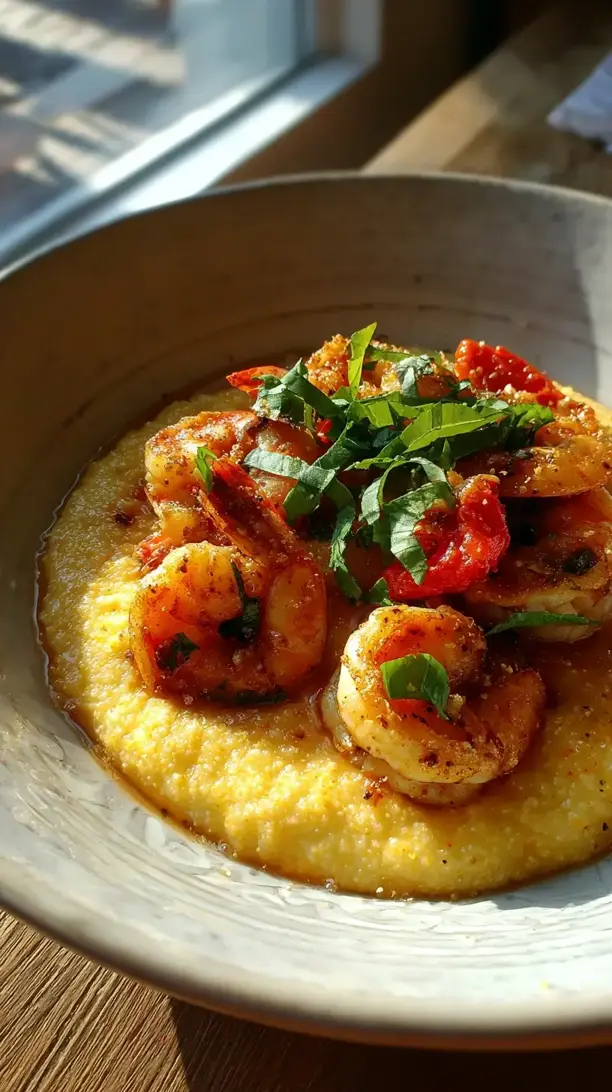 Parmesan Shrimp And Polenta