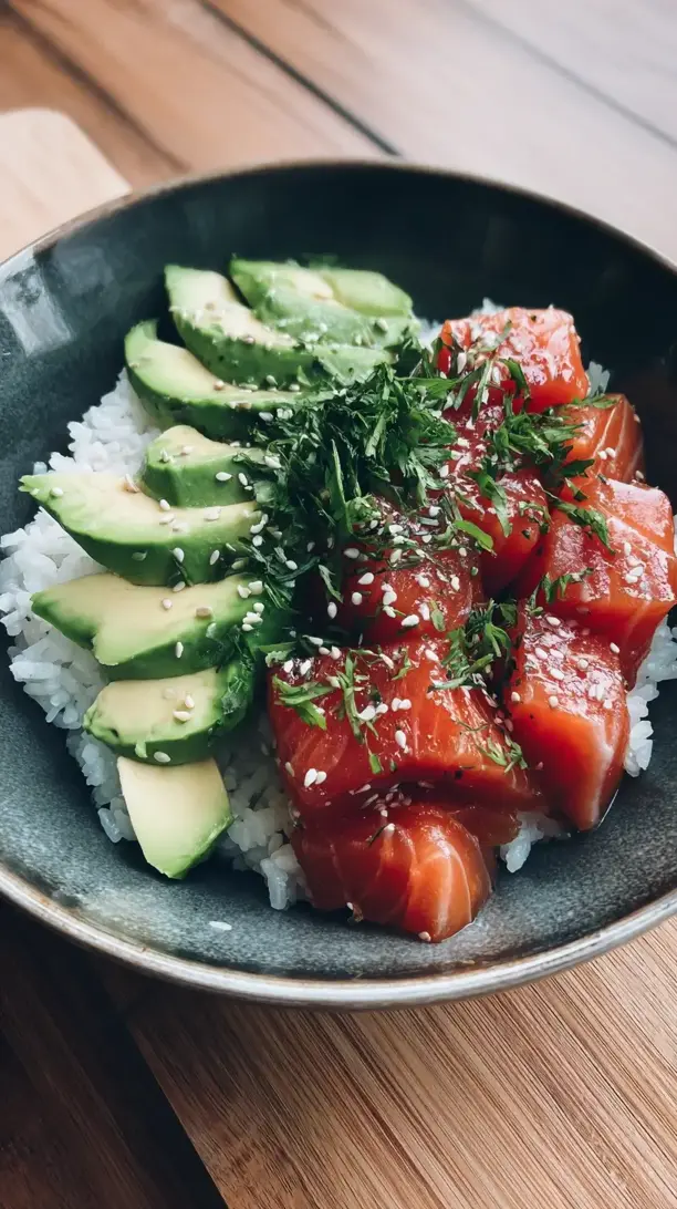 Poke Bowl With Salmon