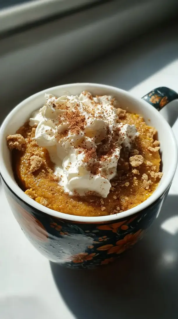 Protein Pumpkin Spice Mug Cake