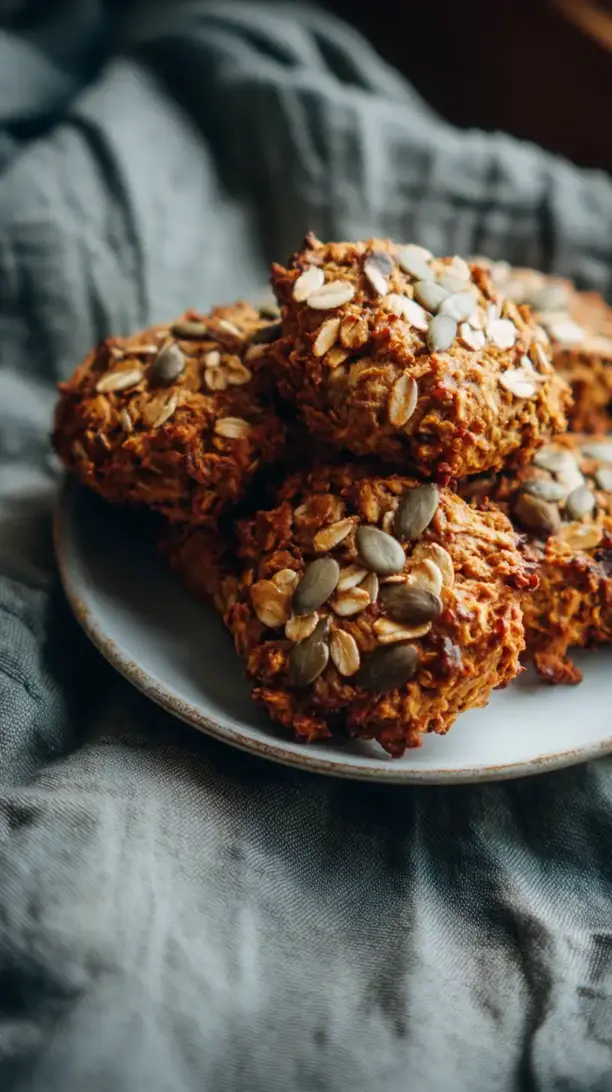 Pumpkin Oat Breakfast Cookies