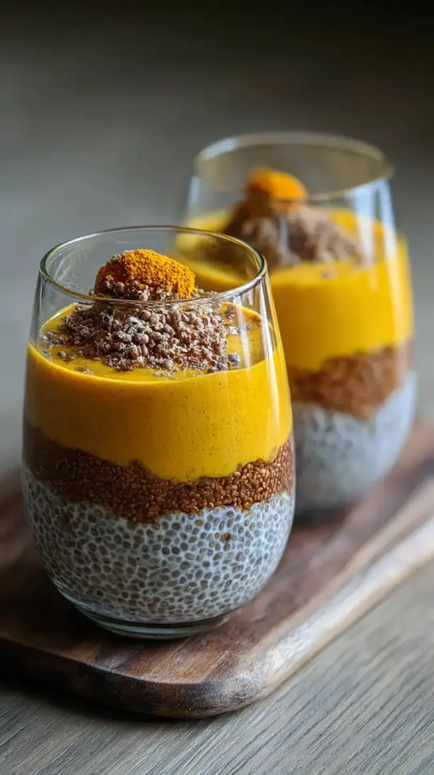 Pumpkin Spice Chia Pudding Parfaits
