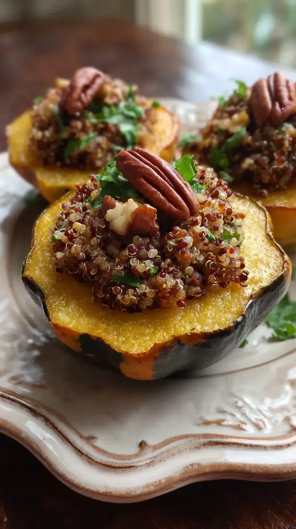 Quinoa Stuffed Acorn Squash