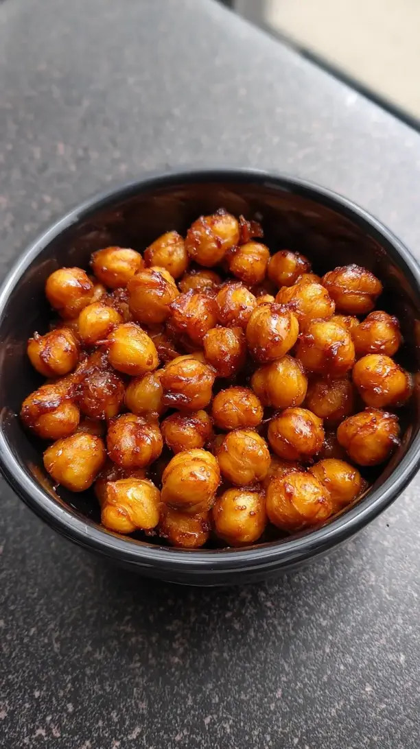 Roasted Maple Cinnamon Chickpeas