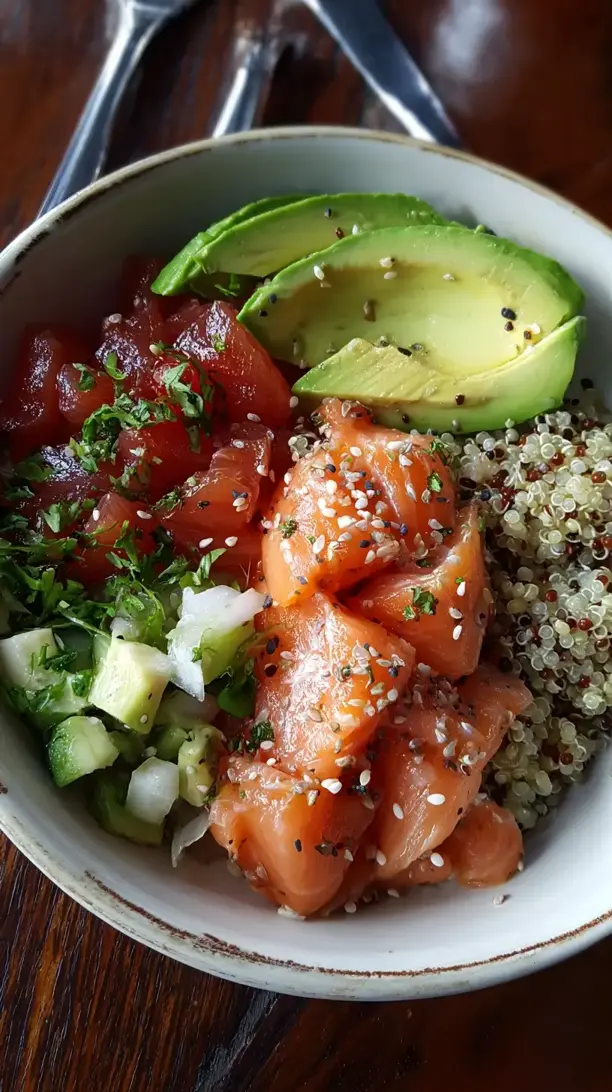 Salmon And Avocado Bowl