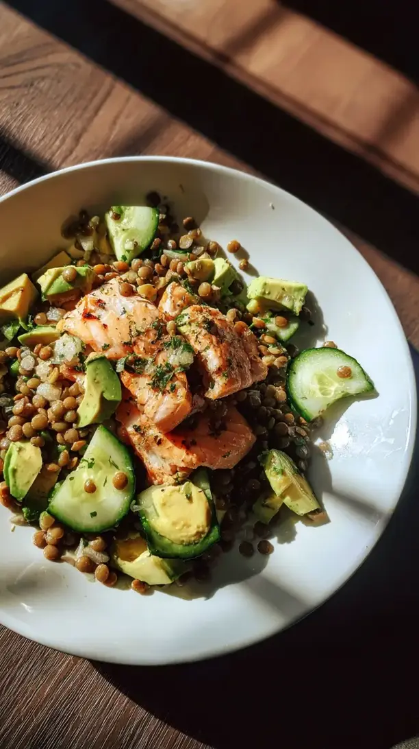Salmon And Lentil Salad