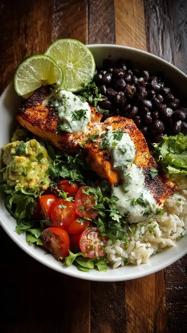 Salmon Burrito Bowls
