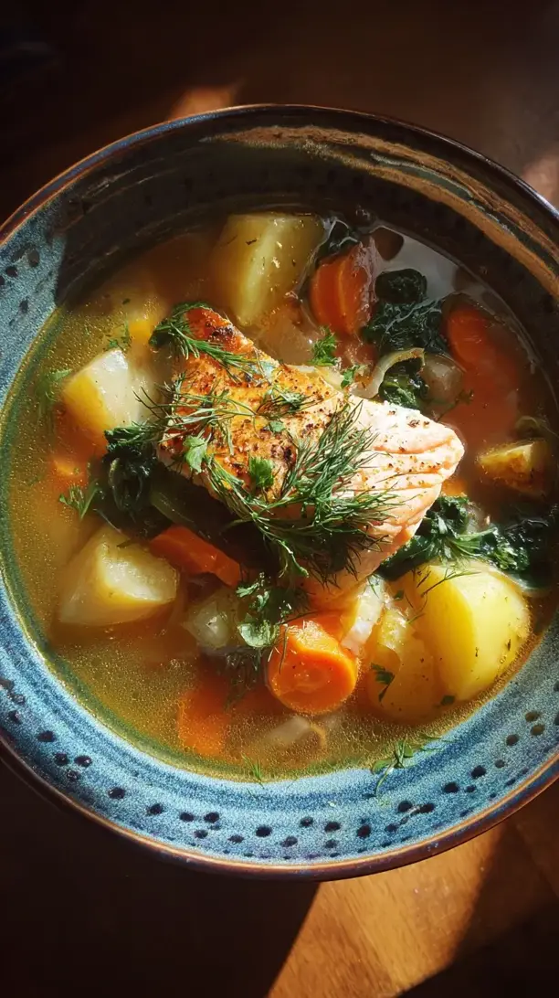 Salmon Vegetable Soup