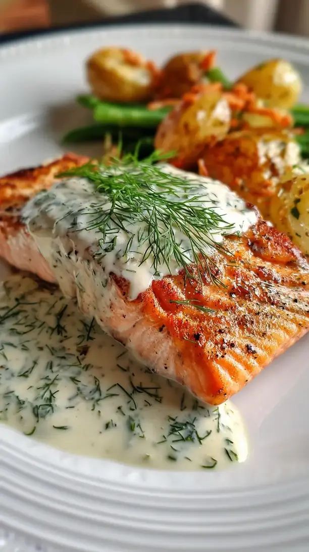 Salmon With Creamy Dill Sauce