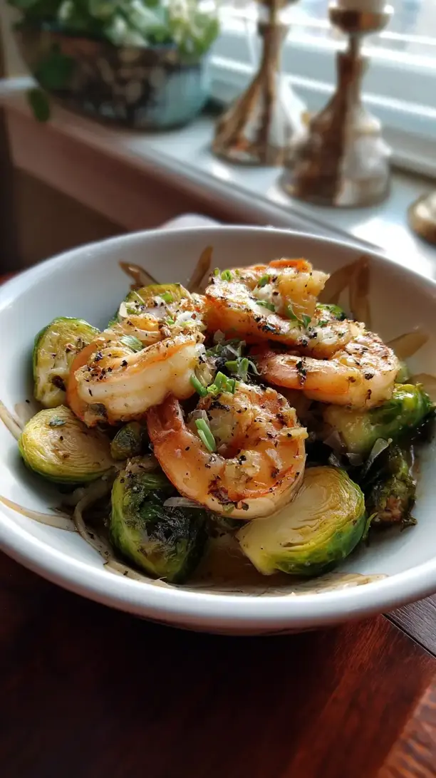 Shrimp And Brussels Sprouts
