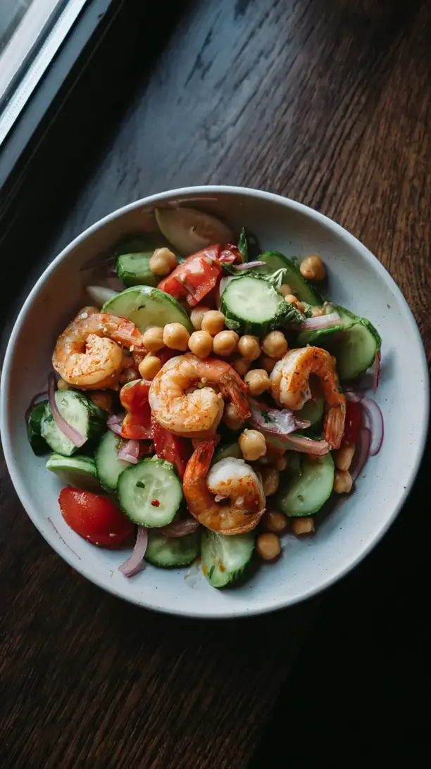 Shrimp And Chickpea Salad