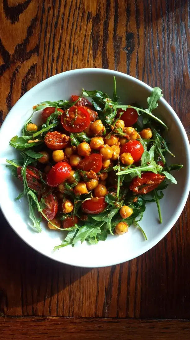 Spicy Roasted Chickpea Salad
