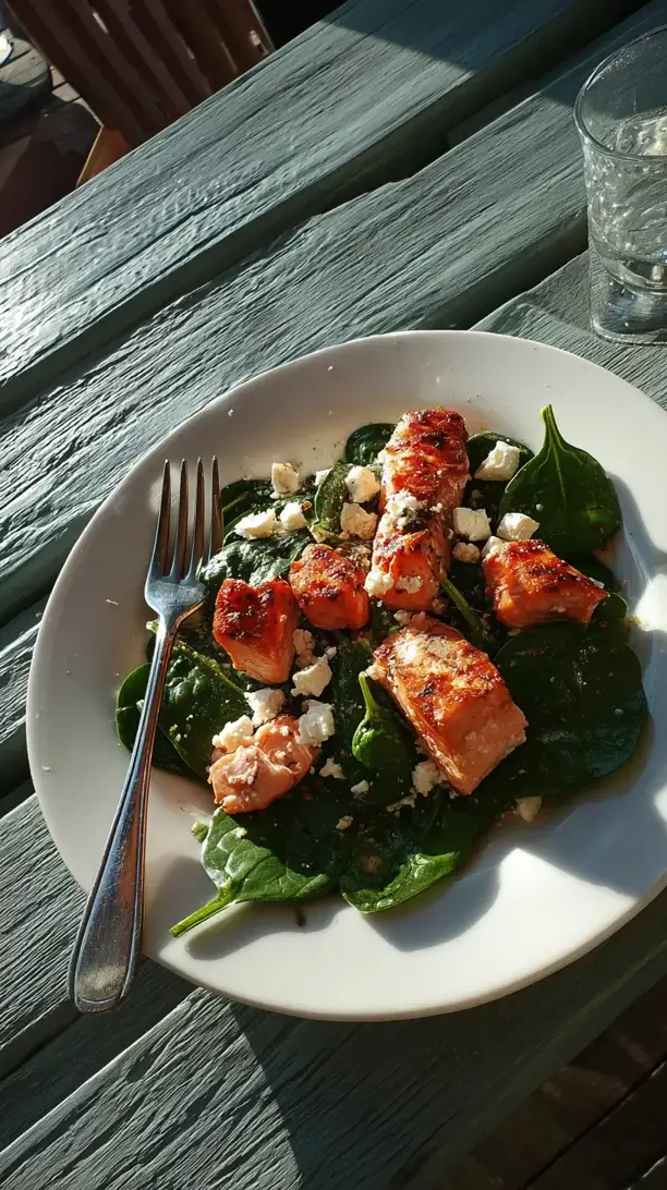 Spinach And Salmon Salad