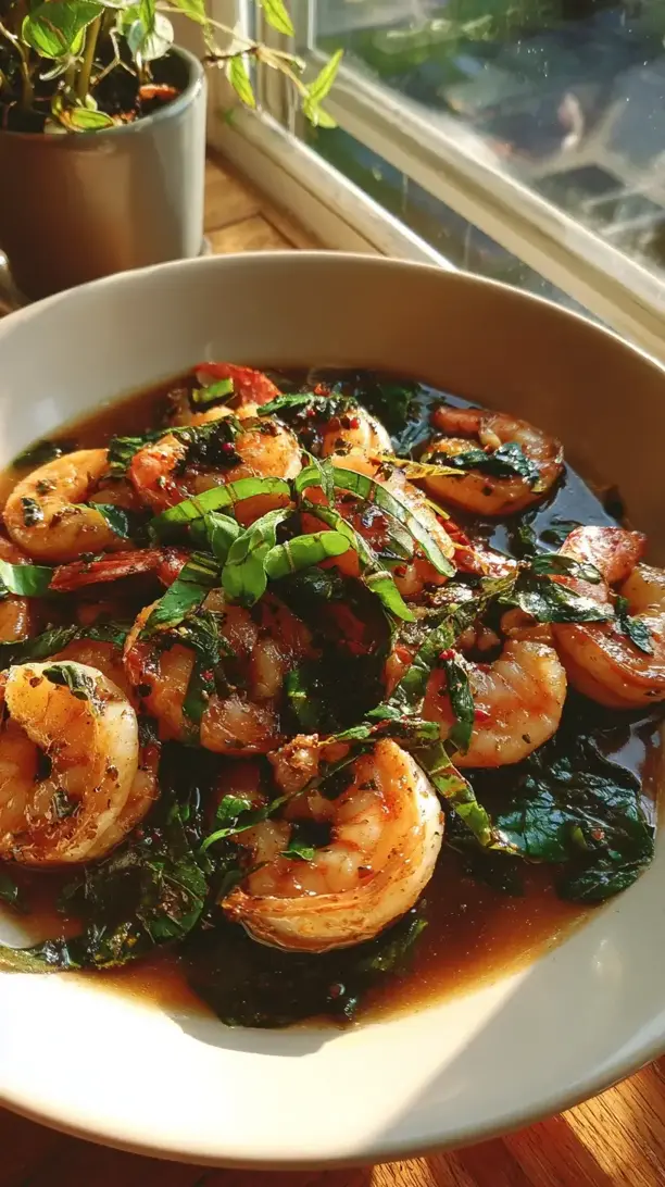 Thai Basil Shrimp