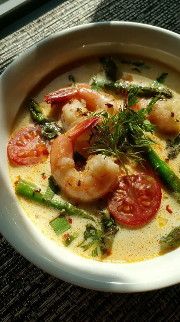 Tom Kha With Shrimp