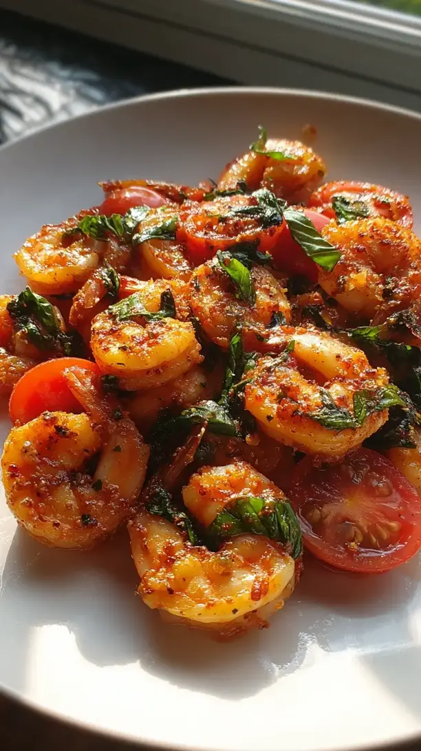 Tomato Basil Shrimp