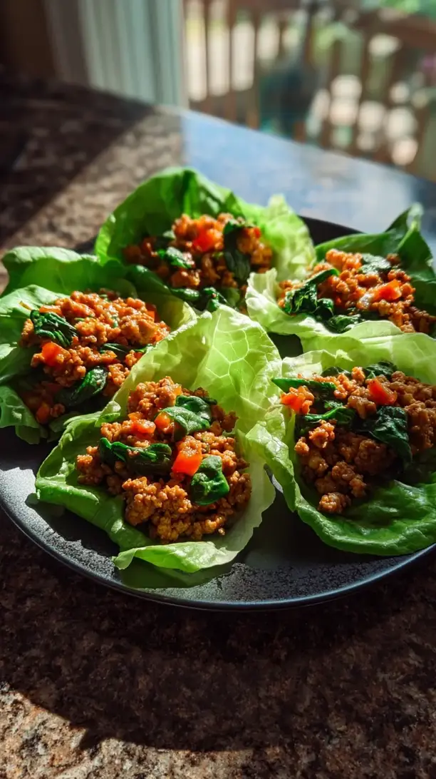Turkey And Spinach Lettuce Wraps