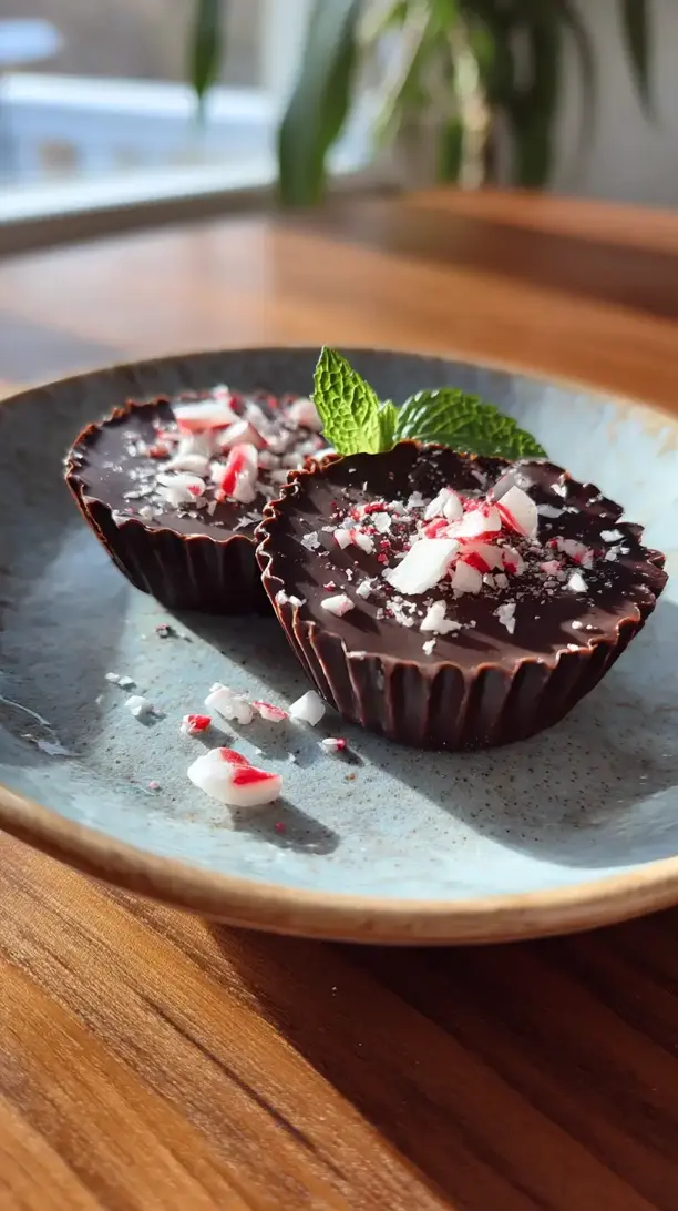Vegan Chocolate Peppermint Cups