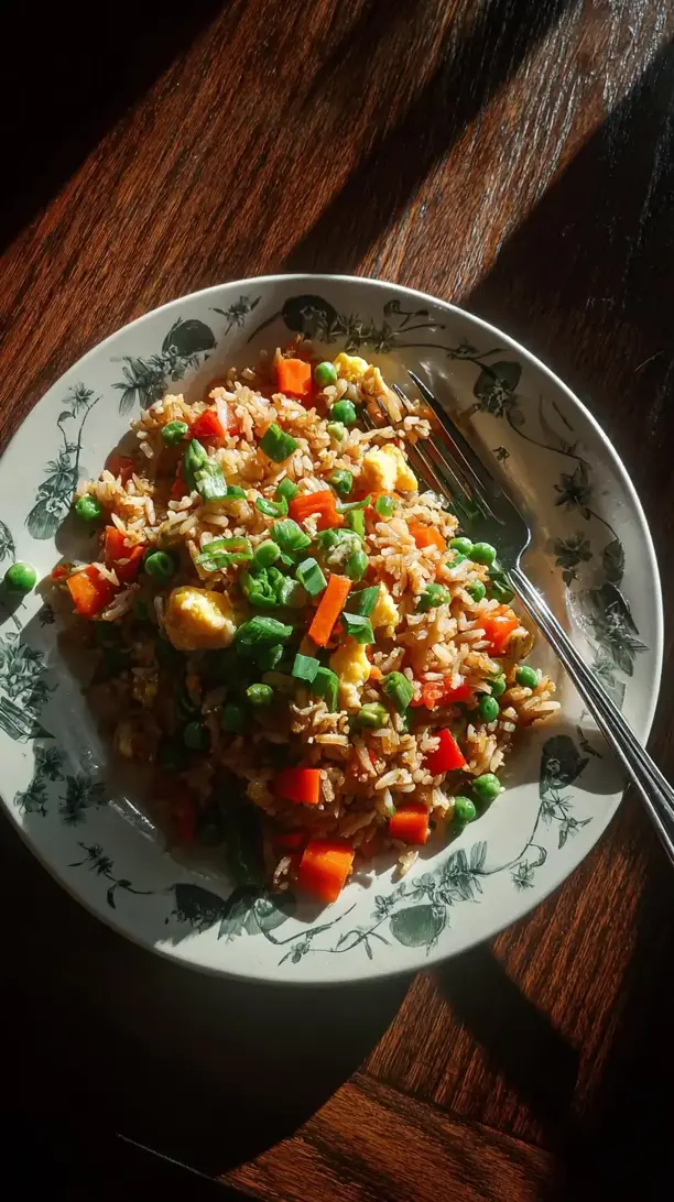Vegetable Fried Rice With Brown Rice
