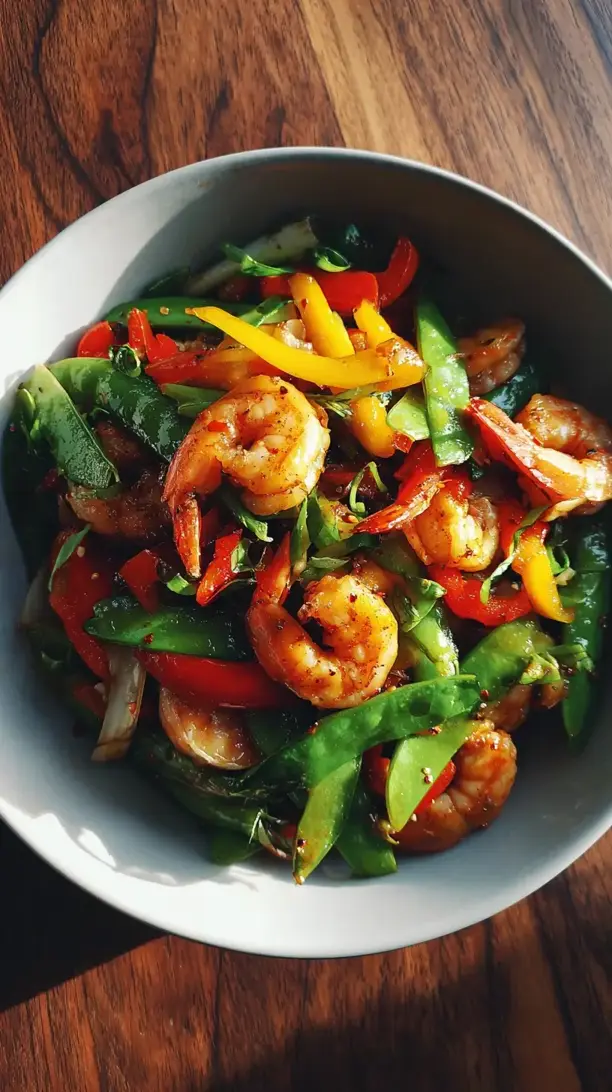 Vegetable Shrimp Stir Fry