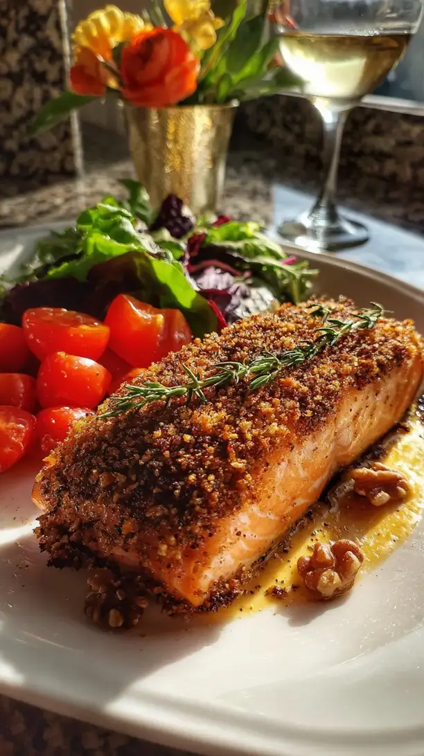 Walnut Crusted Salmon