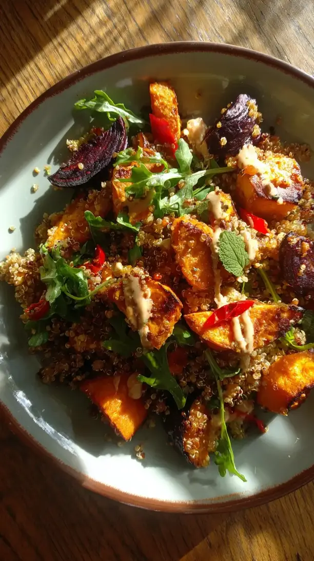 Warm Quinoa And Roasted Veggie Salad