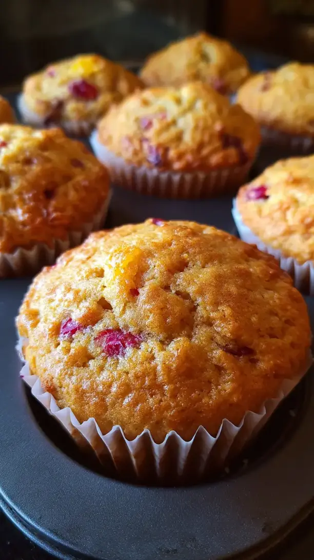 Whole Wheat Cranberry Orange Muffins