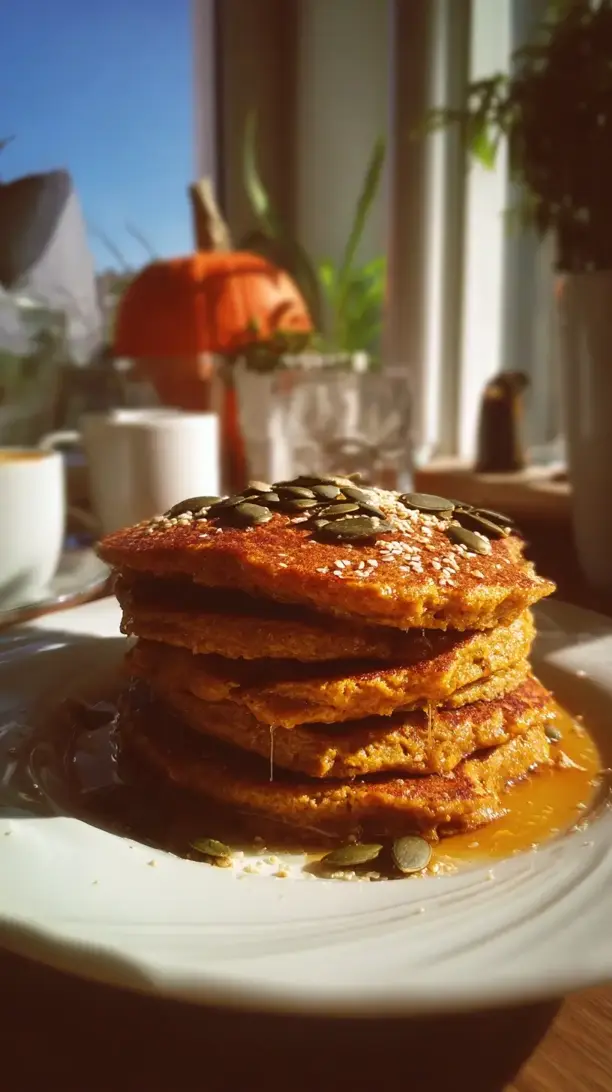 Whole Wheat Pumpkin Pancakes